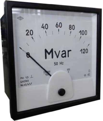 Ц42308 МВар 60 10000/100 4000/5 50Гц 1,5 В ОО 96х96мм Варметр УТ-00000065