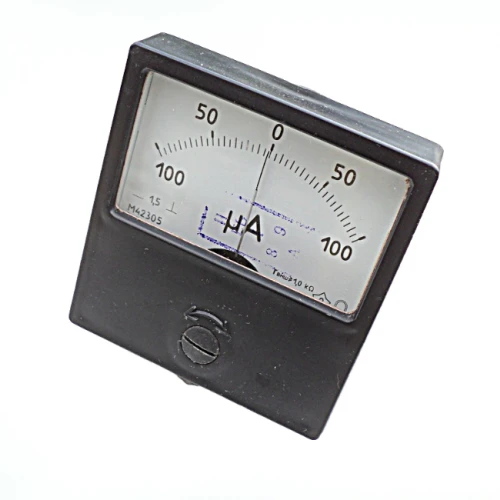 М42305 мкА 50 кл.1,5 В ОО 60х60мм Микроамперметр постоянного тока УТ000017794