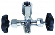 КЗИТ-40с-А-G1/2"/G1/2" Клапан игольчатый 3-х ходовой со сливом УТ000015728