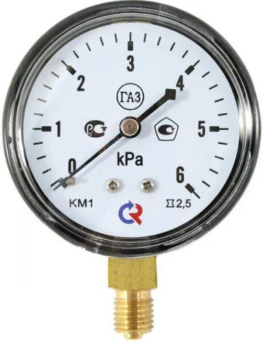 КМ-12Р +16 kPа.М12х1,5.1,5. IP54 Напоромер, ф63 нерж.сталь УТ000019845