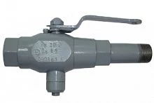 КШТХ.015Мн.00-00-01 Ру40 М20х1,5(В)/М20х1,5(Н) Кран шаровой трехходовой под манометр УТ000015039