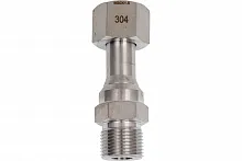Фитинг резьбовой G1/2"/G1/2" (внутр.накидная гайка - наруж.), нерж.сталь  РОСМА УТ000020166
