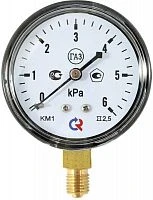 КМ-12Р +6 kPа.М12х1,5.1,5. IP54 Напоромер, ф63 нерж.сталь УТ000018738